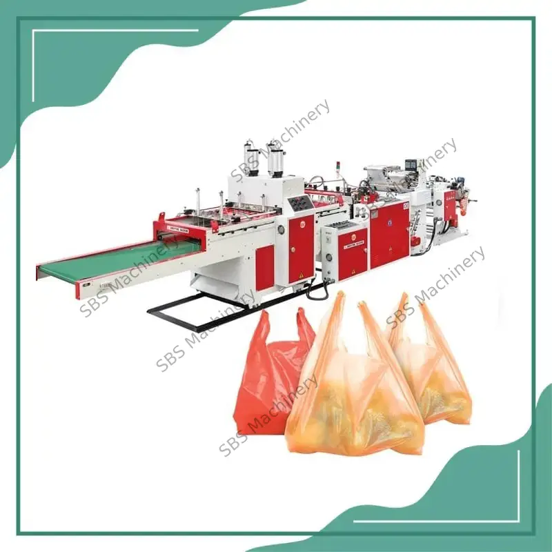 Automatic Plastic Rice Handle Bag Making Machine